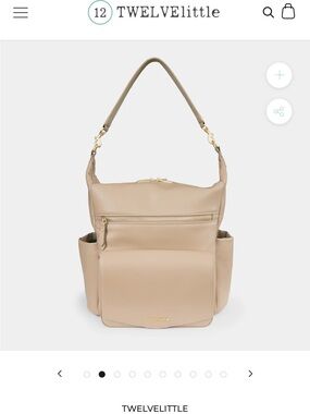 TwelveLittle Beige Leather Hobo Bag